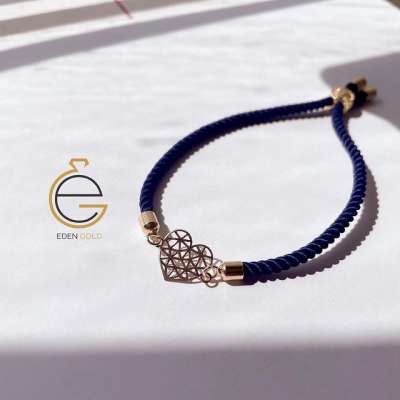 دستبند طرح قلب مشبک