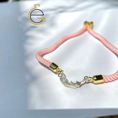 دستبند طرح پر ‎طلا