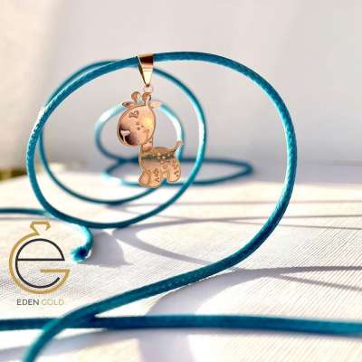 پلاک کودکانه زرافه ‎طلا