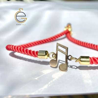 دستبند نت موسیقی ‎طلا