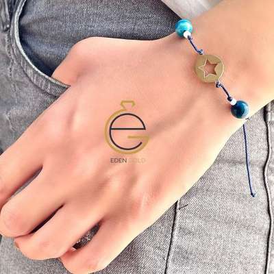 دستبند ستاره و دایره طلا