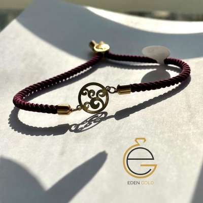 دستبند طرح بته جقه ای طلا