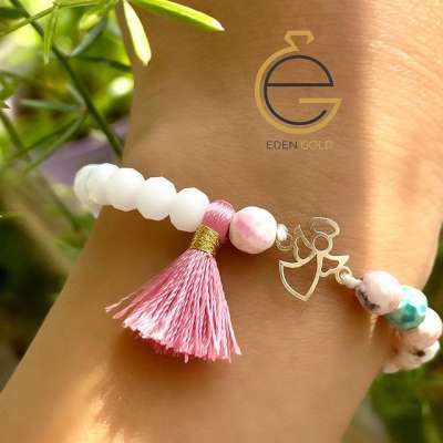 دستبند طرح فرشته طلا