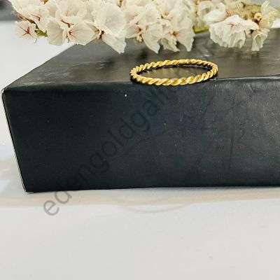 انگشتر طرح بافت پیچی