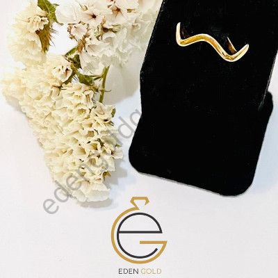 انگشتر طرح موج سایز بزرگ