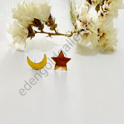 گوشواره میخی ماه و ستاره