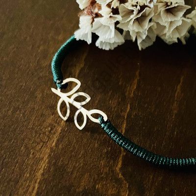 دستبند طرح برگ