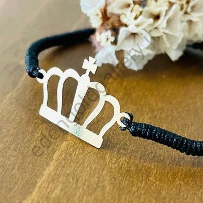 دستبند طلا طرح تاج