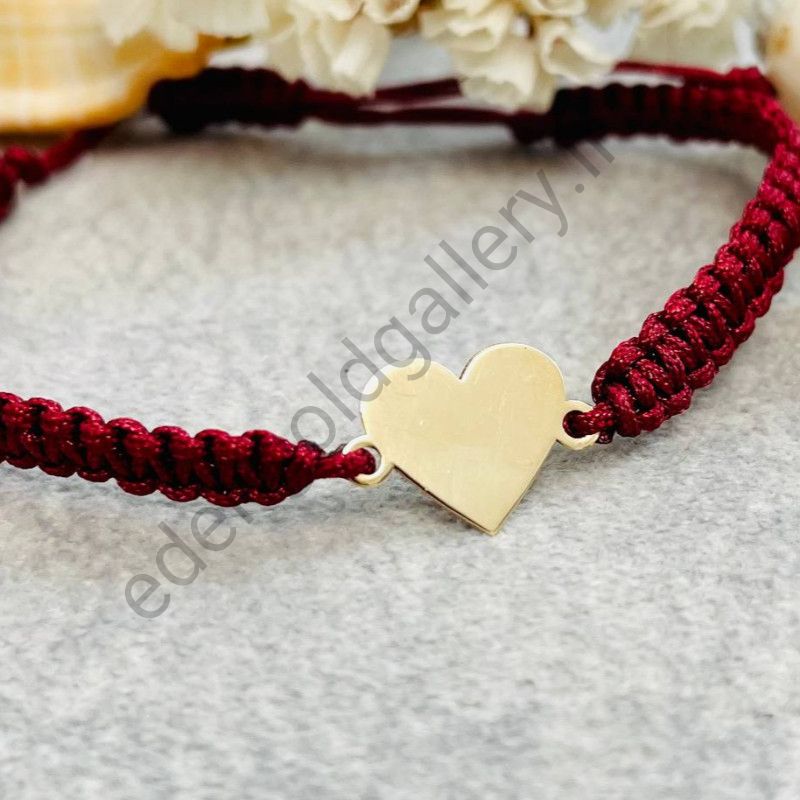 دستبند طلا طرح قلب