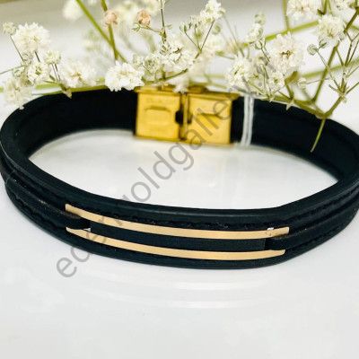 دستبند چرم مردانه کد T402-328
