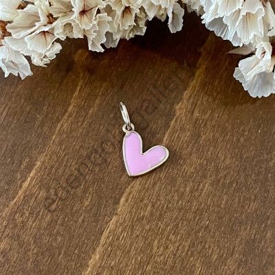 پلاک طرح قلب میناکاری