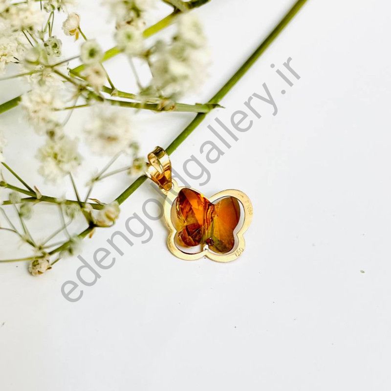 گردنبند سواروسکی طرح پروانه