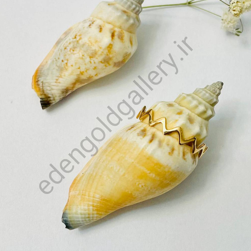 انگشتر طلا زیگزاگی