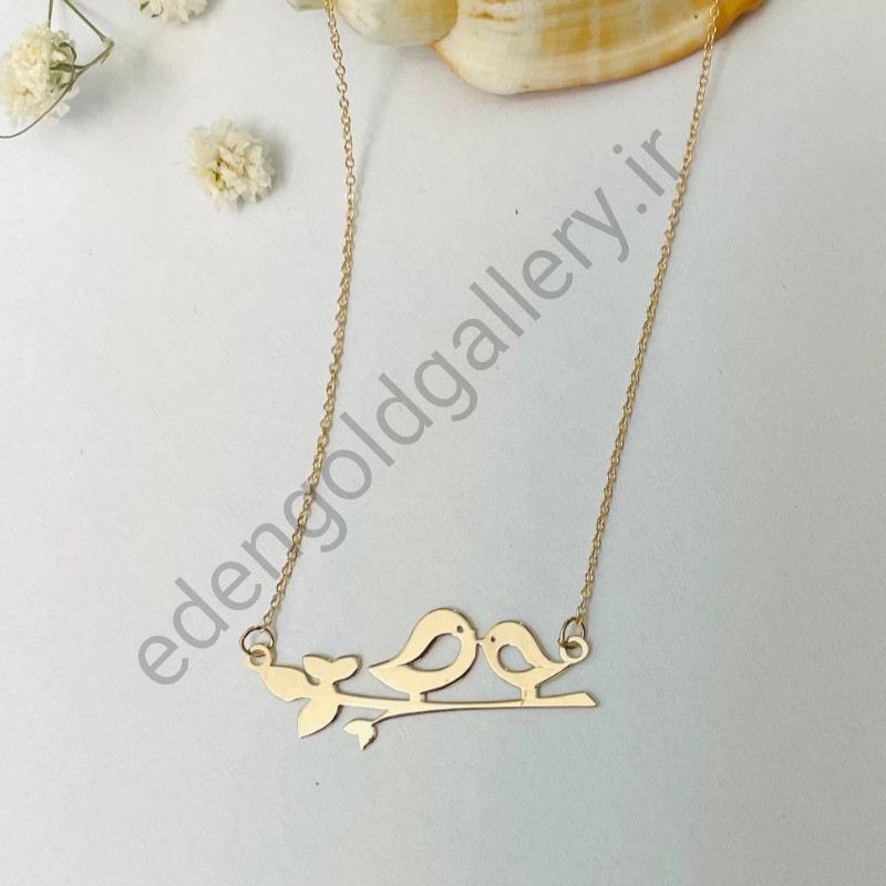 گردنبند طلا با زنجیر طرح جوجه