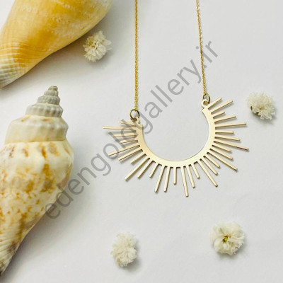 گردنبند خورشیدی طلا 568