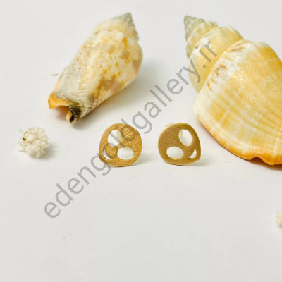 گوشواره طلا میخی آدم فضایی