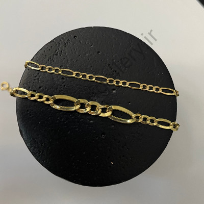 دستبند طلا فیگارو نازک