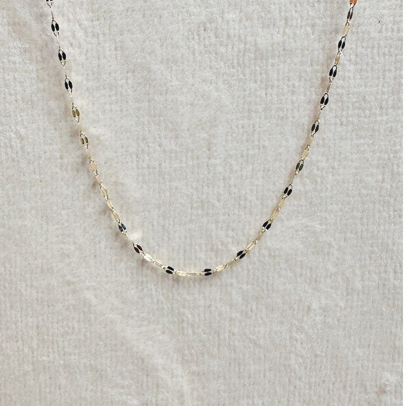 زنجیر طلا پولکی 45 سانت کد 982