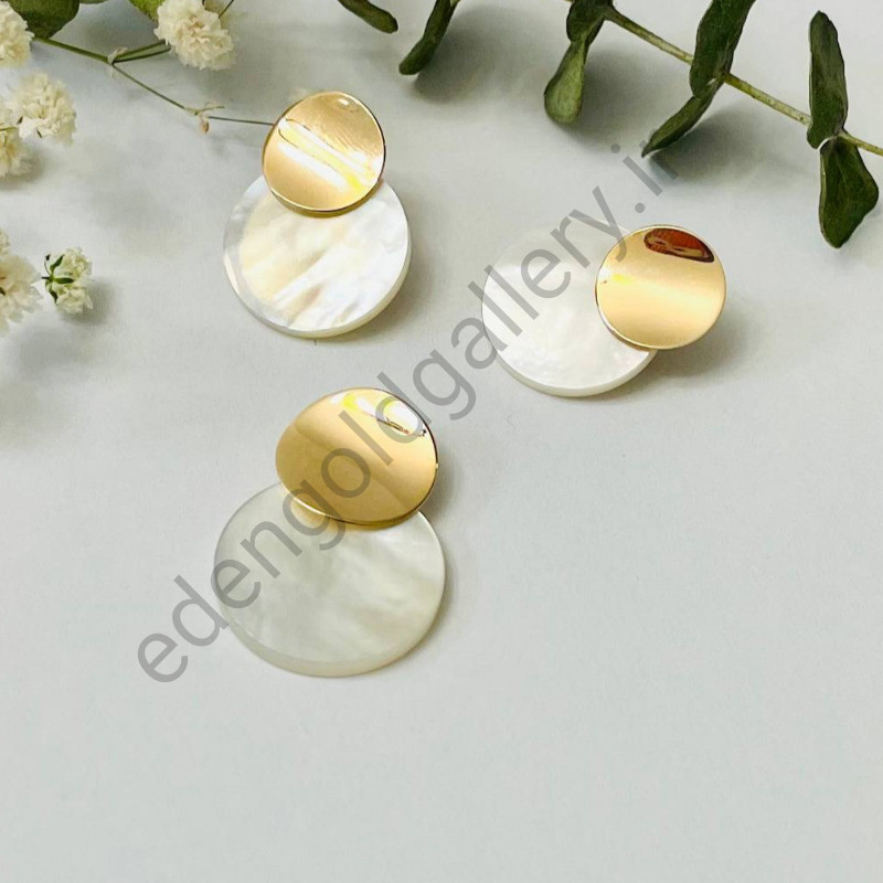 نیم ست طلا صدفی