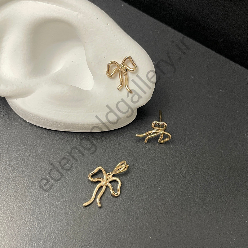 نیم ست طلا پاپیون