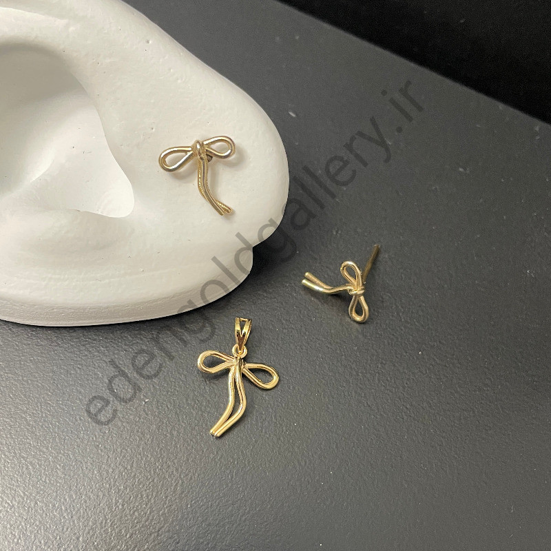 نیم ست طلا پاپیون