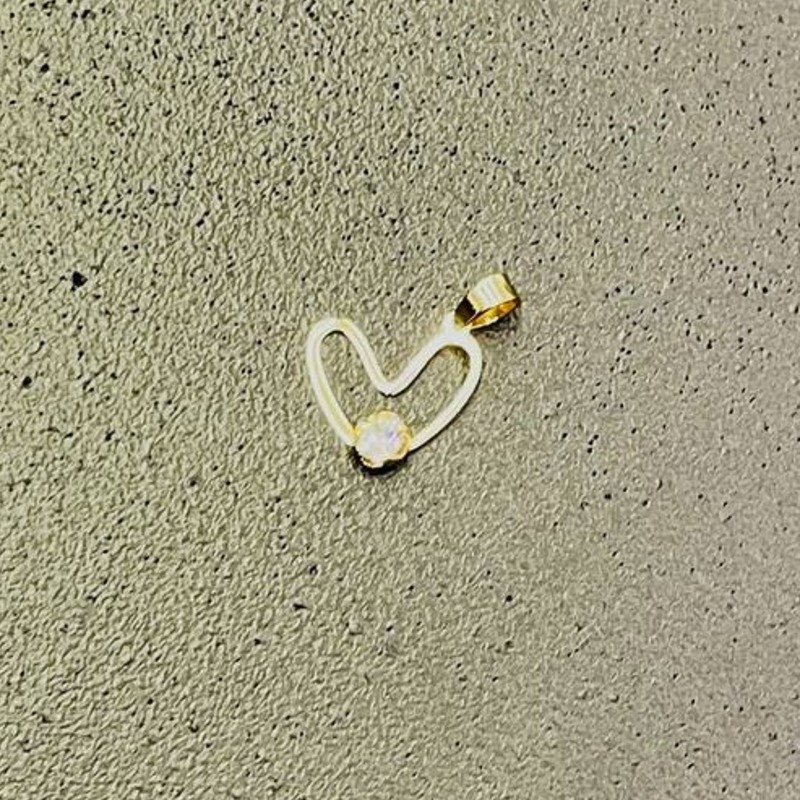 پلاک طلا طرح قلب