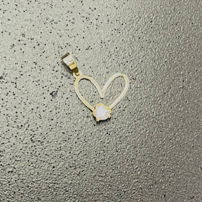 پلاک طلا طرح قلب