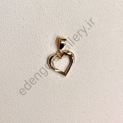 پلاک طلا قلب کد 972