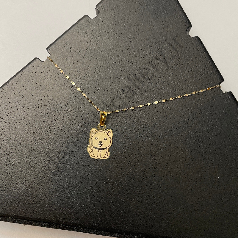 پلاک طلا کودکانه سگ