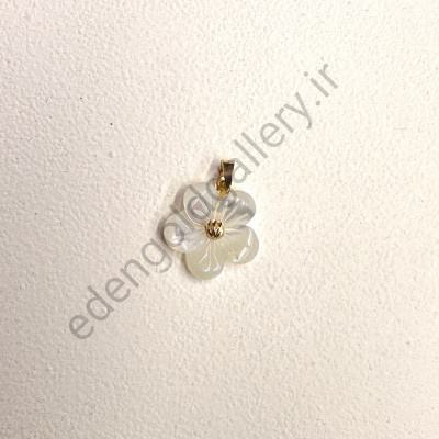 پلاک طلا گل صدفی کد 968