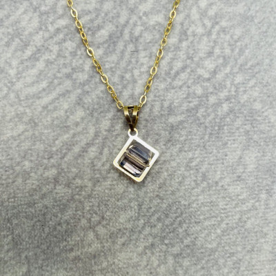 گردنبند طلا سواروسکی یاسی کد 451