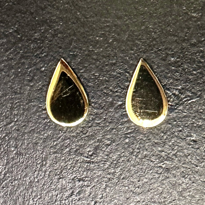 گوشواره طلا میخی طرح اشک کد 623