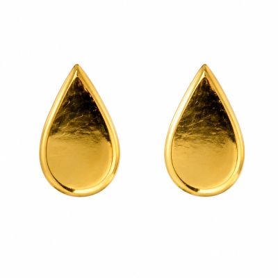 گوشواره طلا میخی طرح اشک 1125