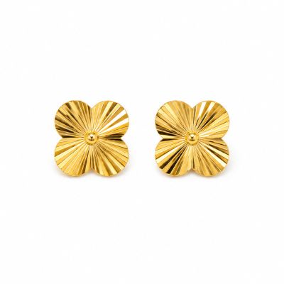 گوشواره ونکلیف میخی تراش خورده 1385